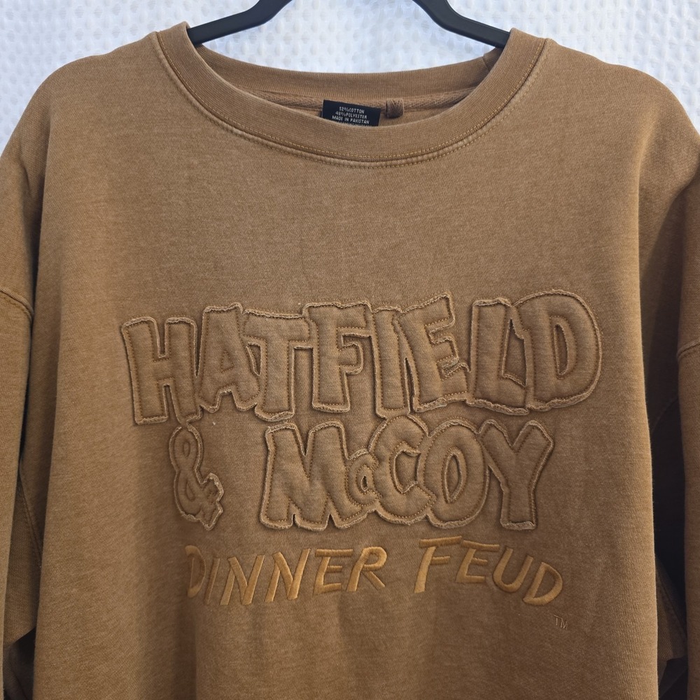 Hatfield & McCoy Women XL Brown Sweatshirt EXCELLENT